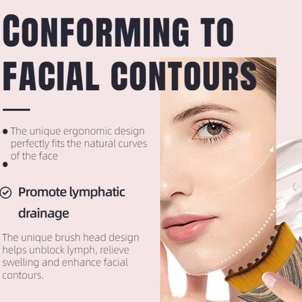 1/2 PCS Lymphatic Contour Face Brush for Sculpting – Anti-Pu - image 3