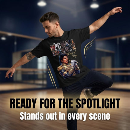 Music Legend Graphic T-Shirt | Vintage Pop Icon Tribute Tee | Greatest Entertainer Fan Gift | Retro Concert Style Fan Apparel