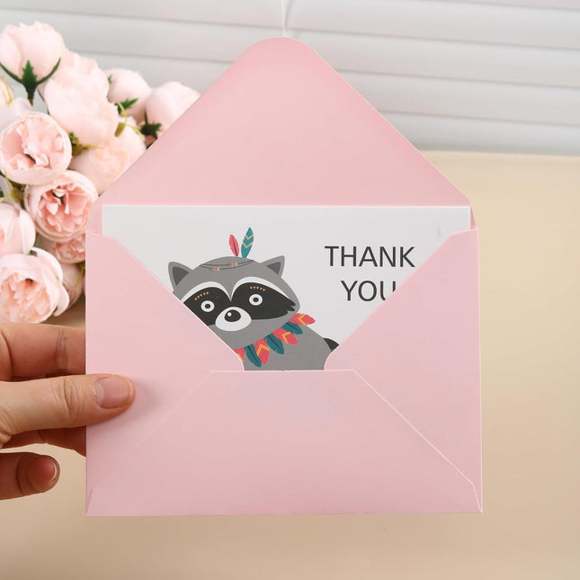 50 Count 4x6 Envelopes Pink, Contour Flap A4 Envelopes for Engagement Invites