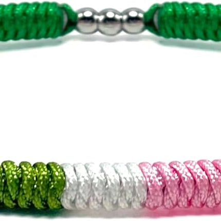 LAMIBEE LGBTQIA Pride, Bisexual, Pansexuality, Asexual, Lesbian, MLM Progress Flag Code Bracelet, Boho Style Rope Women Men Thread for Him Her, Pride Month
