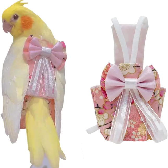 Bird Flight Suits Diapers, Parrot Diapers for Monk Parakeets, Cockatiels, Parrot Clothes Costume, Bird Training Nappy