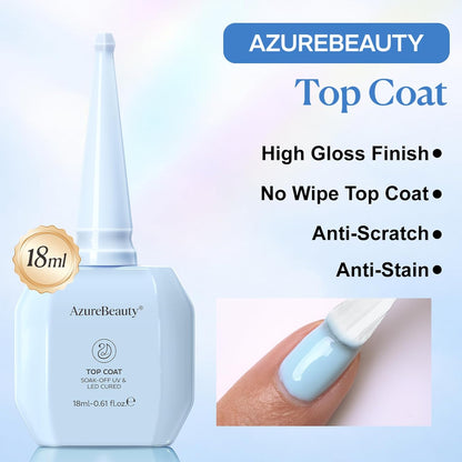 18ml No Wipe High Gloss Clear Gel Top Coat - photo 2
