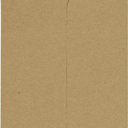 LUXPaper #1 Coin Envelopes in 70 lb. Grocery Bag, Envelopes for Coin Collections, Stamps, and More, with Moistenable Glue, 50 Pack, Envelope Size 2 1/4 x 3 1/2 (Brown)
