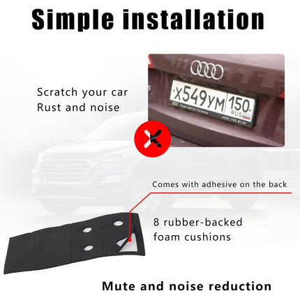 3rd-Gen Upgraded Anti Theft License Plate Screws Kit, Rustproof Stainless Steel License Plate Bolts, M6 (1/4") Fasteners with Caps, Front & Rear Mounting Hardware for Car, Truck, Motorcycle