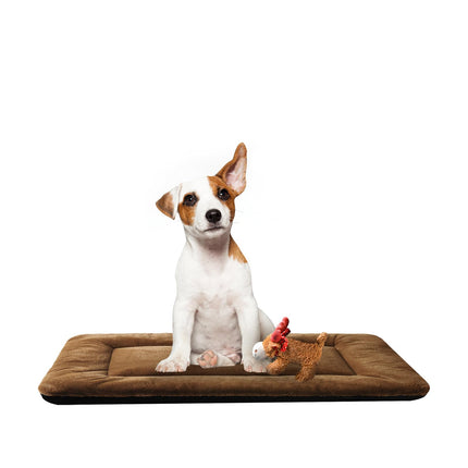 Dog Crate Pad Washable Dog Bed for Crate Medium Mat 36-Inch Gray