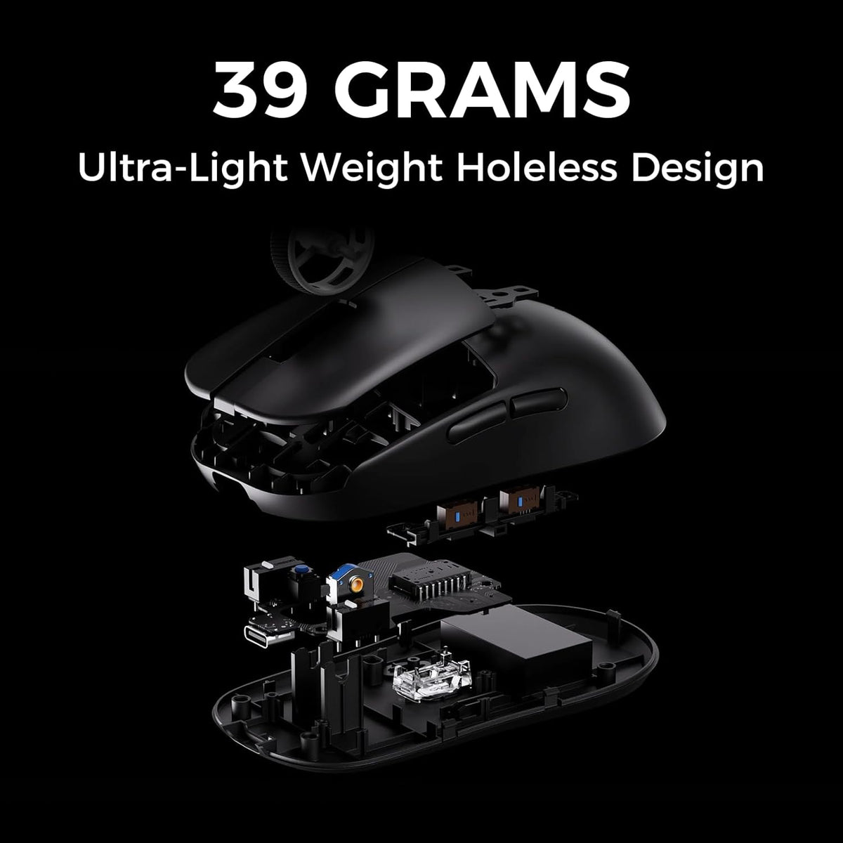 Pro Wireless Gaming Mouse, White - photo 4