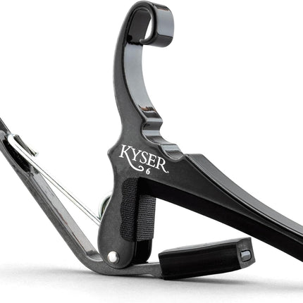 Kyser Musical Products Quick-Change Guitar Capo, KG6ABA, Abalone - For 6-String Acoustic Guitars, Made in USA, Quality, Strong, Lightweight, Quick & Easy Key Changes, Innovative, Perfect Fit