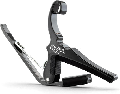 Quick-Change Guitar Capo, Abalone - For 6-String Acoustic Guitars, Made in USA, Quality, Strong - photo 5