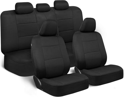 Full Set Car Seat Covers in Solid Black