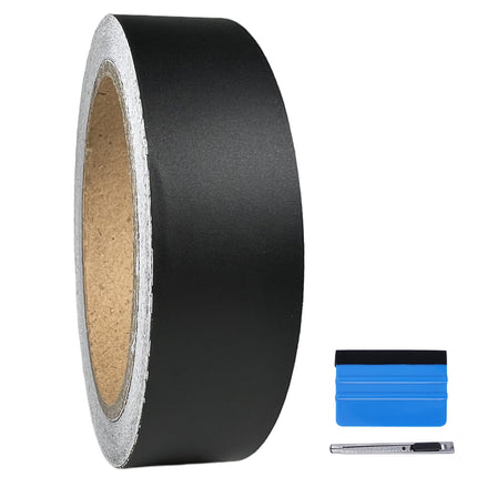 High Gloss Black Vinyl for Chrome Delete Window & Door Trim 2" x30ft