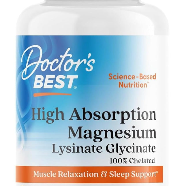 Doctor's Best Magnesium Glycinate Lysinate 240 tablets bottle