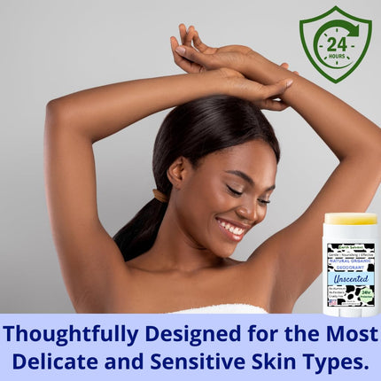 Magnesium Grass Fed Beef Tallow Deodorant – Aluminum-Free Natural Deodorant for Sensitive Skin, Long-Lasting Odor Protection, Handmade in USA (Unscented)