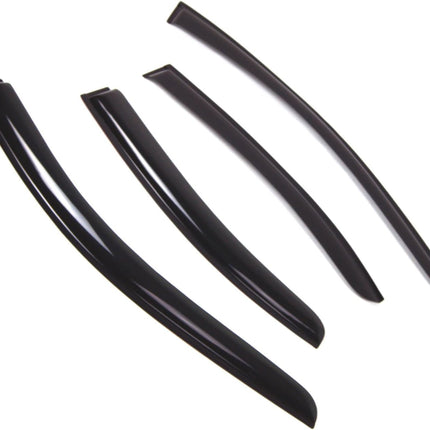 TuningPros Outside Mount Window Vent Visors Rain Guards Compatible with Nissan Maxima Sedan 2009-2015 | Side Window Wind Deflectors Rain Shields | Black Tinted, 4 Pcs Set, BGWV-346