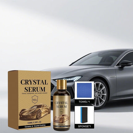 100ml PTZ Crystal Serum Advanced Graphene Ceramic Coating for Cars, Quick Effect Car Coating Spray, Long Lasting 9H Graphene Coatings, Nano Coat Restore for Car Protection (2pcs)