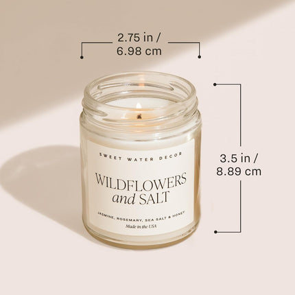 Sweet Water Decor Happy Birthday Soy Candle - Vanilla Sugar & Buttercream Sweet Scented Happy Birthday Candle Gift for Mom, Friends & Girls - 40 Hour Burn Time - 9oz - Non Toxic