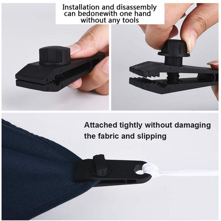 Tarp Clips, Clamps Withstand 60mph Strong Wind, 10 Pack