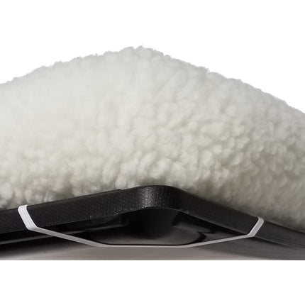 Cama para perros - cojín de soporte de vellón blanco, ultrasuave y lavable a máquina, compatible con jaulas y transportadoras de 24-Inch, para perros de raza pequeña