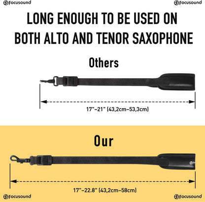 Upgraded Length Padded Saxophone Neck Strap for Alto and Tenor Saxophone - photo 3