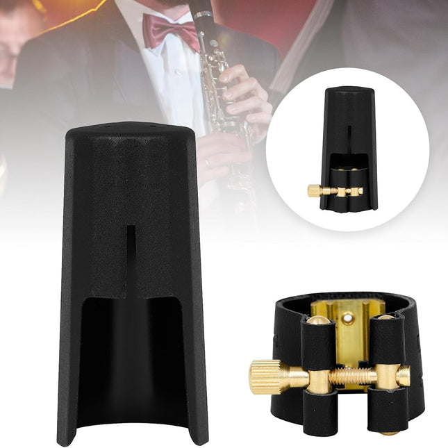 Bb Clarinet Leather Ligature Fastener and Plastic Cap for Clarinet
