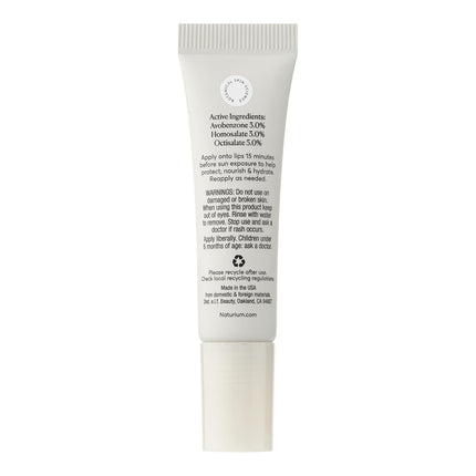 Naturium Phyto-Glow Lip Balm SPF 45 | Hydrating Gloss with Broad Spectrum Sunscreen | 0.34 FL OZ / 10 mL, Clear
