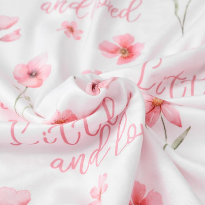Floral Baby Blankets for Girls - Super Soft Nursery Minky Blanket, Newborn Baby Blanket with Double - photo 5