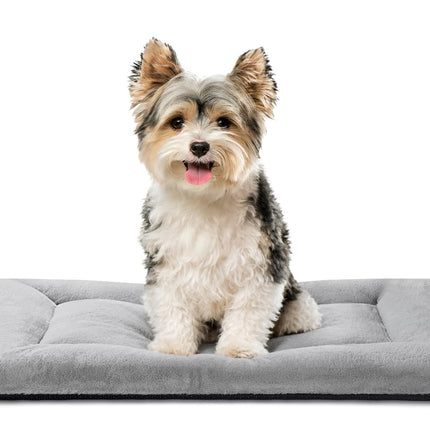 Dog Crate Pad, Washable Cozy Dog Bed Mat for Medium Dogs 36"x23", Gray
