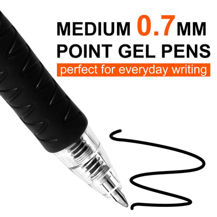 30 Gel Pens, Retractable Gel Ink Roller Pens for Smoothly Writing