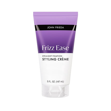 John Frieda Straight Fixation Styling Crème, Straight Hair Styling Cream for Women and Men, 5 oz