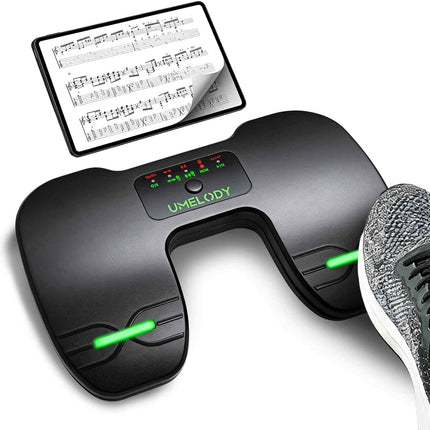 Wireless Page Turner Pedal for iPad, Tablet & Phone, Music Sheet Foot Controller Compatible with iOS Android Apps, Rechargeable Hands-Free Page Turning for Piano, Guitar, Reading Presentation