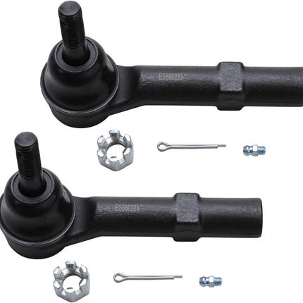 Detroit Axle - Front Tie Rods for Chevy Silverado GMC Sierra Yukon XL Suburban 1500 Tahoe Avalanche Cadillac Escalade ESV EXT, 2 Outer Tie Rod Ends Replacement