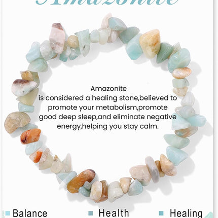 Crystal Bracelet for Women Handmade 8mm Raw Crystal Bracelets Natural Stone Bracelets Semi-Precious Gemstone Bracelets Stretch Healing Bracelet Jewelry Gifts for Women