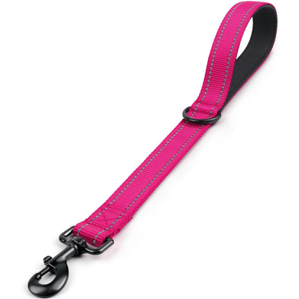Short Dog Leash for Close Control & Training, 18", Black