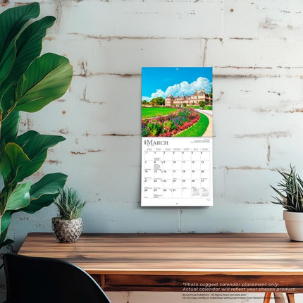 Paris | 2027 7 x 14 Inch (Hanging) Monthly Mini Wall Calendar | English/French Bilingual | BrownTrout | Scenic Travel Europe France (English and French Edition)