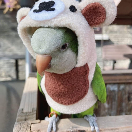 Bird Costume Bird Diaper Flight Suit Bird Bear Shape Bird Clothes Cosplay Photo Prop for Parrots Lovebird Parakeet Cockatiel Small Animals Apparel (Without Diaper,Green-cheeked Conure)