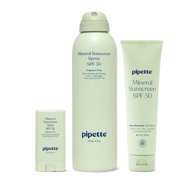 Baby Clean Mineral Sunscreen Trio, Includes Spray SPF 30 (6 Oz)