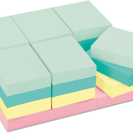 Post-it Notes, 1 3/8 in x 1 7/8 in, 24 Sticky Note Pads, 100 Sheets per Pad, Beachside Café Collection, School Supplies and Office Products