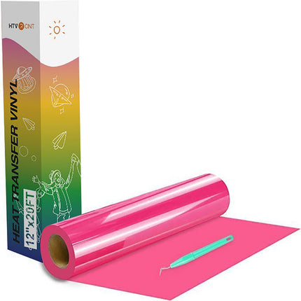Heat Transfer Vinyl White HTV Rolls, 12" x 20ft
