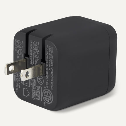 Amazon Basics 65W Fast Charging USB-C GaN Wall Charger, 1-Port PD 3.1, Compact with Foldable Plug for Laptops, Tablets, Phones, Black