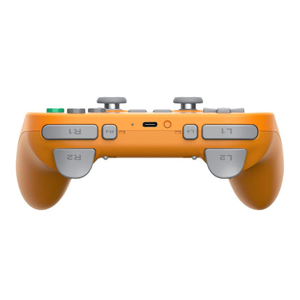 8BitDo Pro 3 Bluetooth Controller for Switch/Switch2,Windows, Apple, SteamOS, Android, TMR Joysticks, Swappable ABXY Buttons, programming Pro Back Buttons, Charging Dock, Hall Effect Triggers - Orange