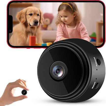 1080P Hidden Camera Spy Camera WiFi, Mini Nanny Cam with Night Vision, Motion Detection, Small Wireless Home Security Surveillance Cam for Indoor, Pet, Baby, Nanny Monitoring