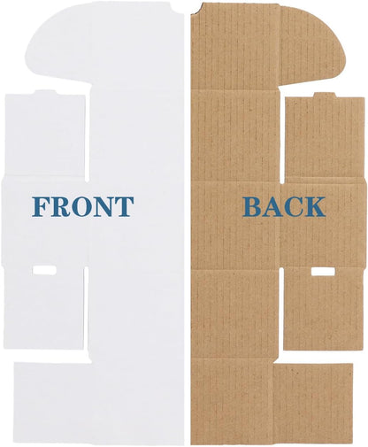 4.6x2.2x2.2 White Shipping Boxes Set of 100, Corrugated Cardboard Mailer Boxes for Packaging Small - photo 5