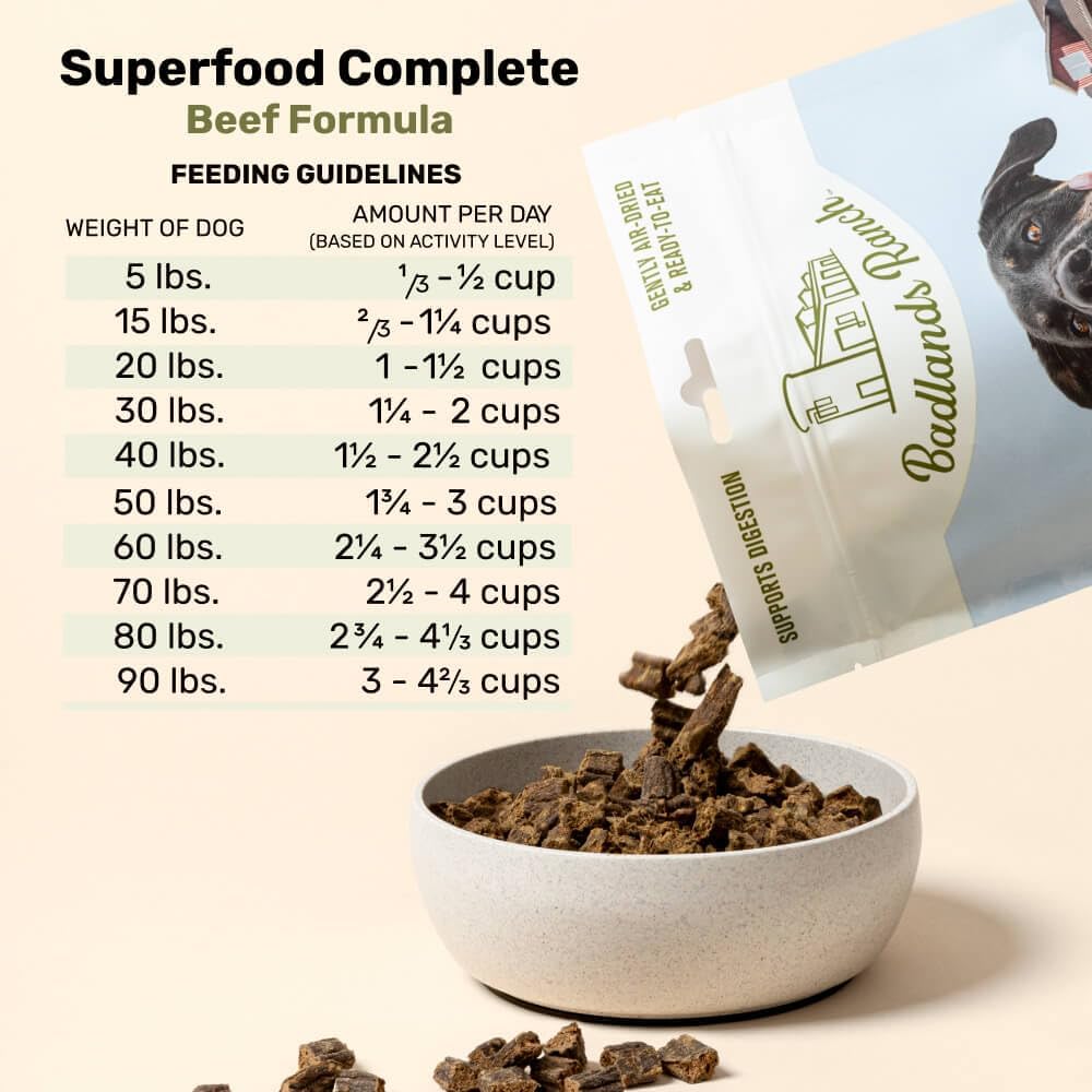 Air-Dried Beef Dog Food – High Protein with Superfoods for Daily Wellness & Consistent Nutrition – 24 oz - photo 2