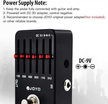 6-Band EQ Pedal Electric Guitar Equalizer (100Hz 200Hz 400Hz 800Hz 1.6kHz 3.2kHz) Provides ±18dB for - photo 5