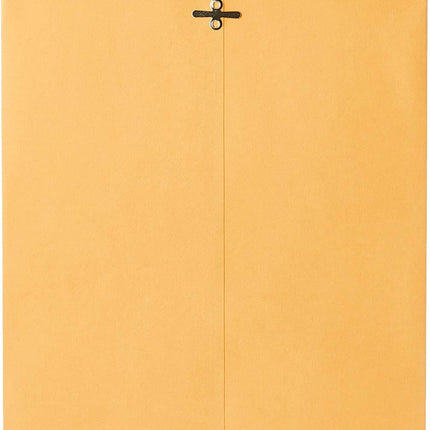 Sobres de envío, 9" x 12", cierre de lengüeta, papel kraft marrón para todo uso de 24-lb, 20 unidades (76020)