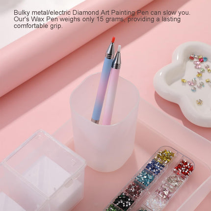 Rhinestone Picker Tool, Refillable Wax Pen with 1 Additional Pack of Wax Refills, Rhinestone Pickup Pen for Diamond Art Painting and Nail Art Design