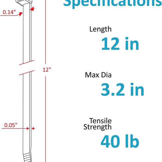 Zip Ties 12 inch, Black Zip Ties 100 pack, 40lb, Cable Ties, Self-locking Wire ties for indoor and outdoor use