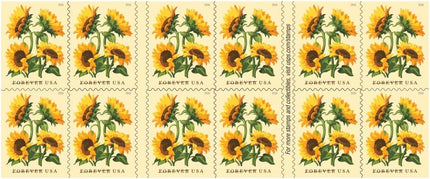 Sunflowers 2026 (Book of 20) Flowers First-Class Mail Forever Postage Stamps