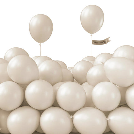 Dark Brown Balloons 100pcs Boho Coffee Neutral Different Sizes