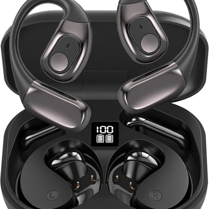 AI Translation Earbuds Real Time, 3-in-1 Translator Earbuds 164 Languages & Accents, Audifonos Traductores Inglés Español,Open Ear Wireless Headphones with Charging Case fit iOS & Android Black