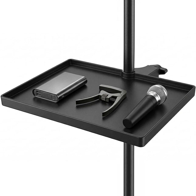 Microphone Stand Tray with Crab Clamp Suitable for Music Stand, Mic Stand, Attention Table